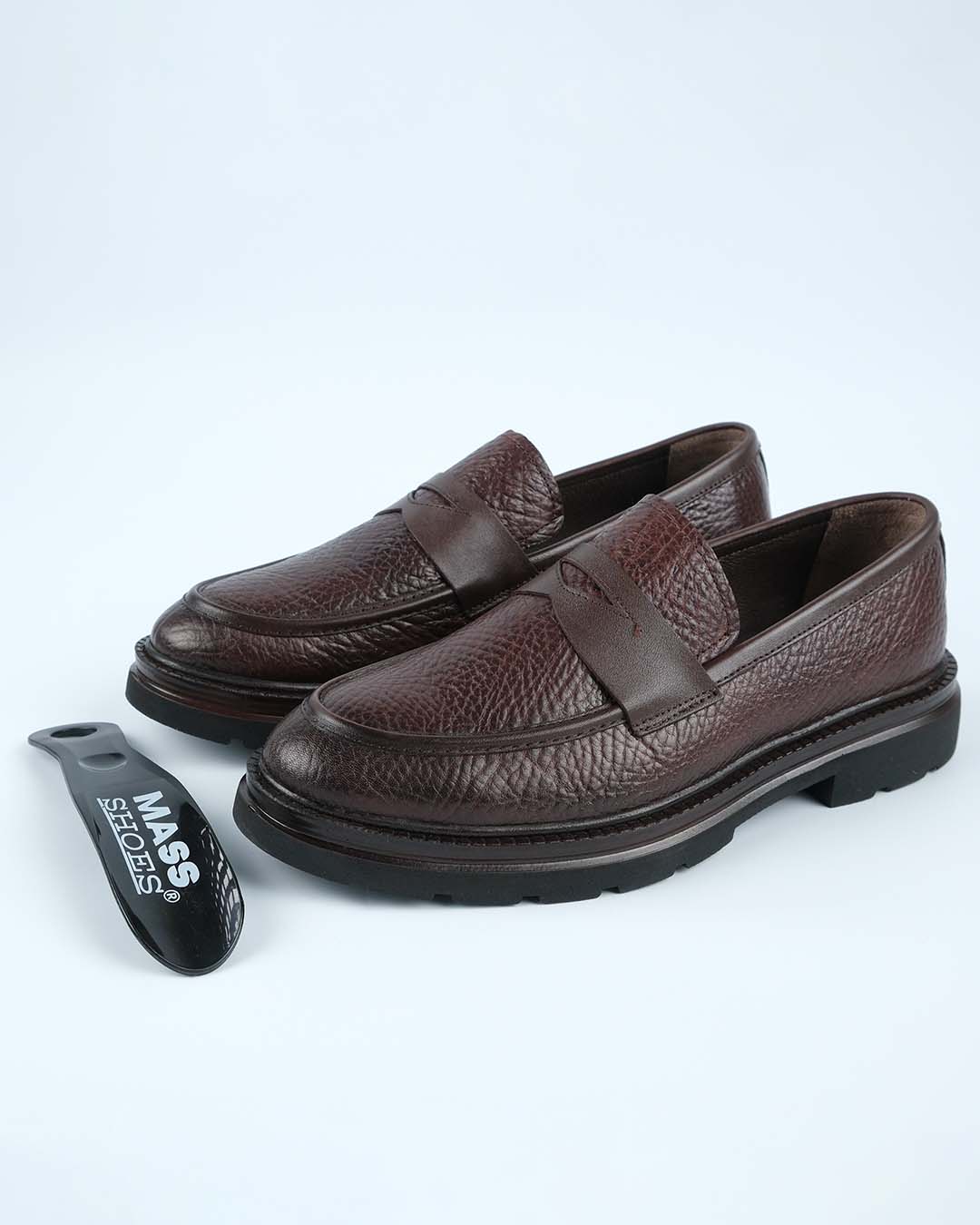 MRG Model Hakiki Mexico Erkek Loafer — Kahverengi