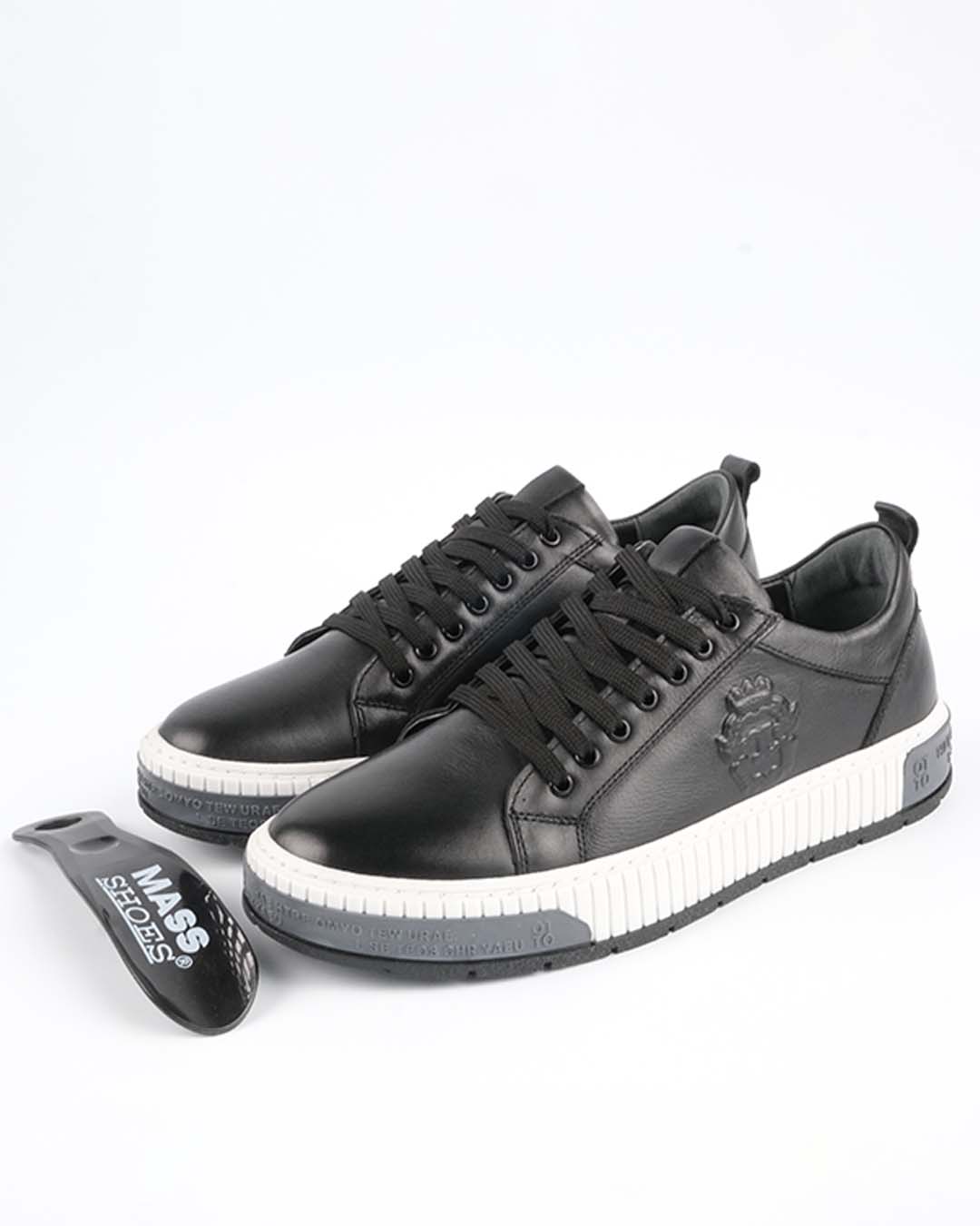 ARM Model Hakiki Deri Erkek Sneakers - Siyah