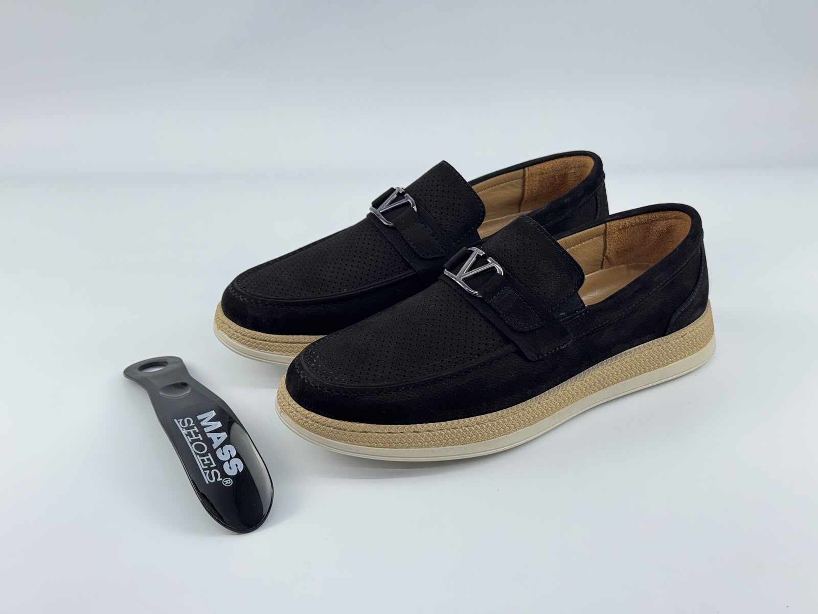 LOST Model Hakiki Deri Erkek loafer — Siyah