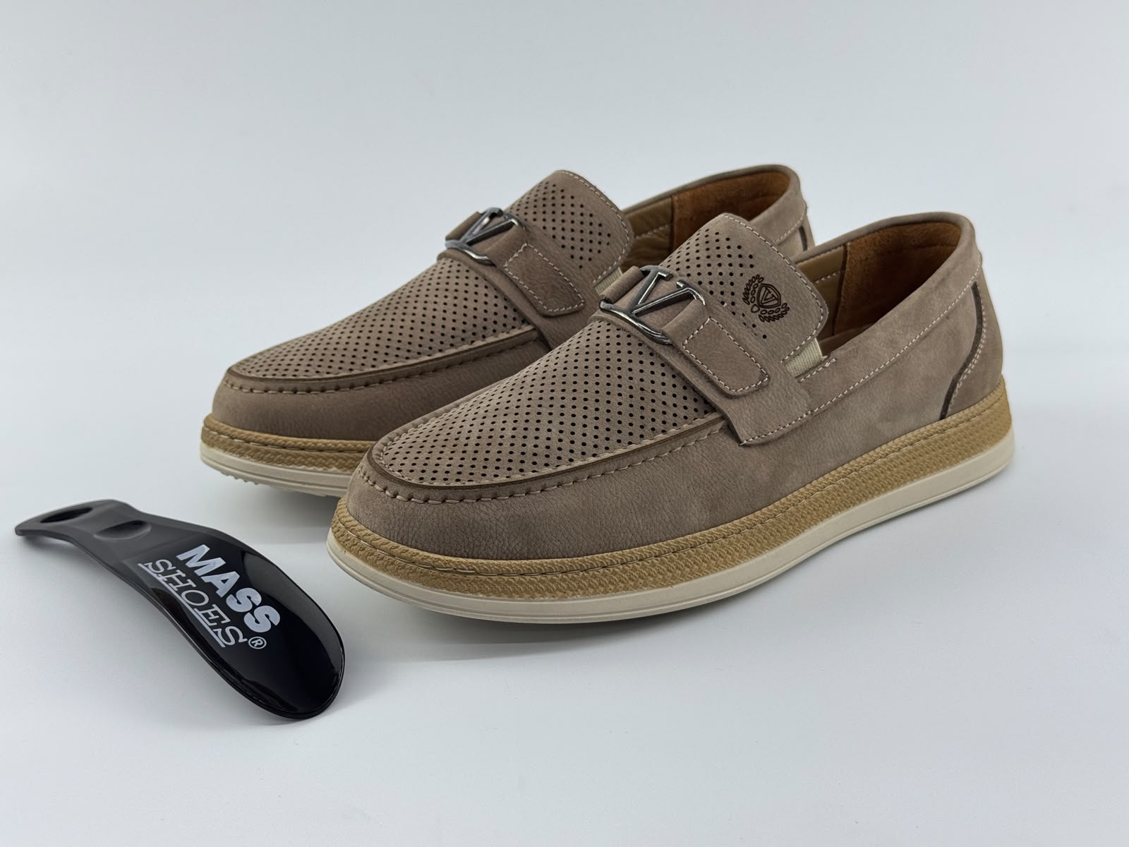 LOST Model Hakiki Deri Erkek loafer — Bej